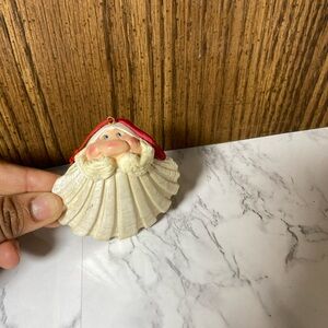 Santa Claus Seashell Ornament